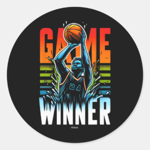 Sticker Rond Le Tir Gagnant Final Du Jeu Sketll