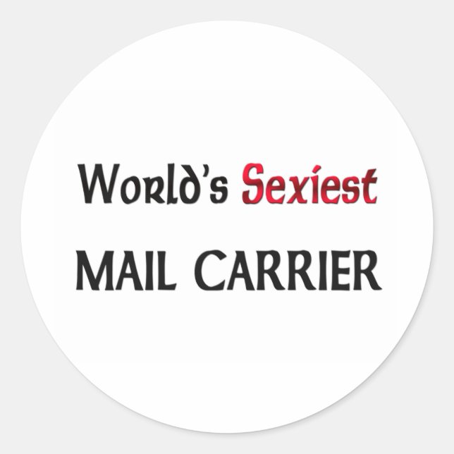 Sticker Rond Le transporteur de courrier le plus flexible au mo (Devant)