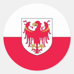Sticker Rond Le Tyrol du sud, Italie