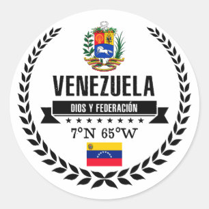 Sticker Rond Le Venezuela