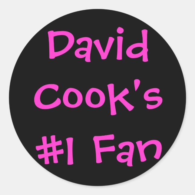 Sticker Rond Le ventilateur n° 1 de David Cook (Devant)