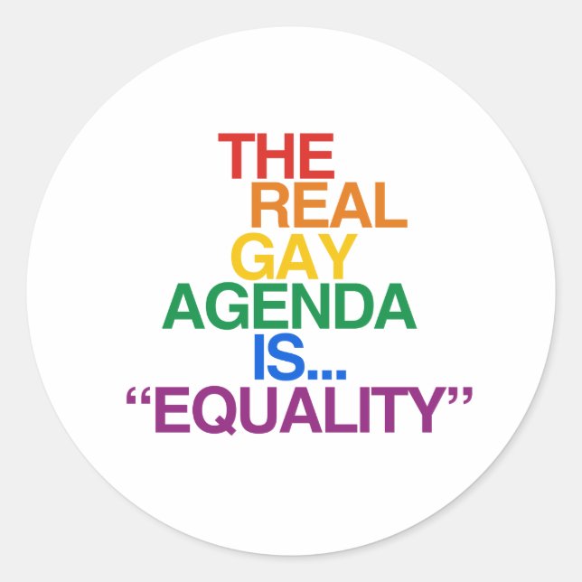 STICKER ROND LE VÉRITABLE PROGRAMME GAY (Devant)