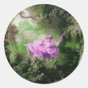 Sticker Rond LE violet vert SWING violet violet