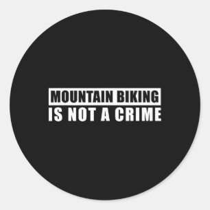 Sticker Rond Le Vtt N'Est Pas Un Crime Piste De Vtt Downhill