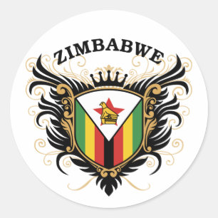 Sticker Rond Le Zimbabwe