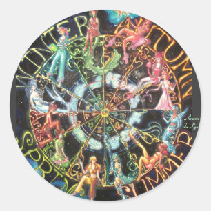 Sticker Rond Le zodiaque