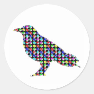 Sticker Rond Le zoo d'animaux d'animaux familiers badine la