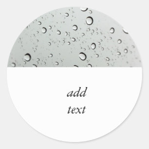 Sticker Rond L'eau baisse sur le verre
