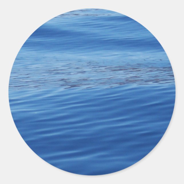 Sticker Rond L'eau du lac Tahoe (Devant)