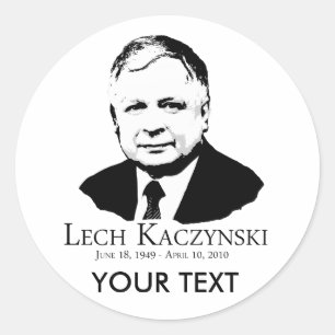 Sticker Rond Lech Kaczynski 1949-2010