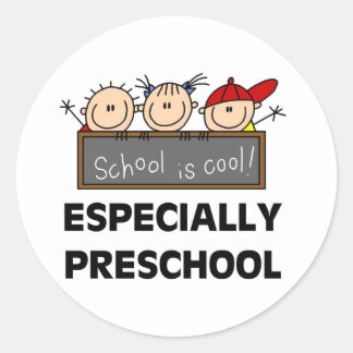 Sticker Rond L'école préscolaire est un tee-shirt et un cadeau