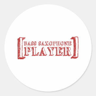 Sticker Rond Lecteur Bass Saxophone