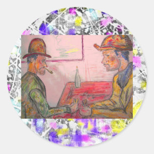 Sticker Rond lecteur de carte goutte