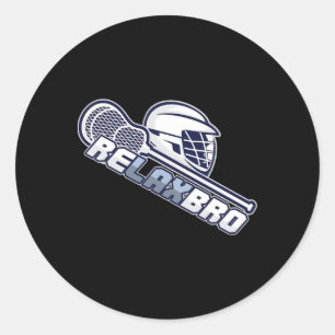 Sticker Rond Lecteur de crosse Bro Lax Relax