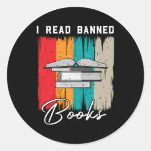 Sticker Rond Lecteur De Livre Je Lis Je Suis Avec Les Livres In