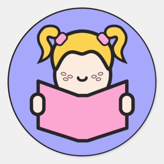 Sticker Rond Lecteur Pony Tail (Devant)