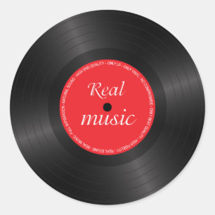 Sticker Rond Lecteur vinyle long