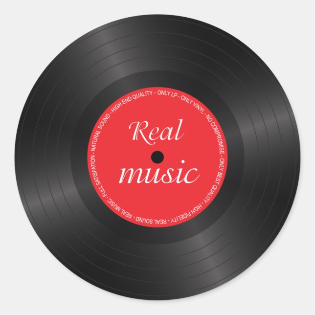Sticker Rond Lecteur vinyle long (Devant)