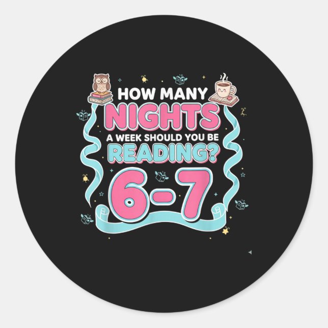 Sticker Rond Lecture 67 Mème Professeur d'anglais Drôle 67 Amou (Devant)