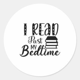 Sticker Rond Lecture Art Je Lis Passé Mon Lit