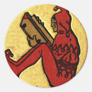 Sticker Rond Lecture de Jester