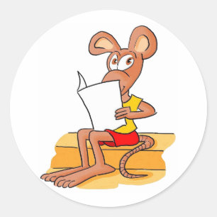 Sticker Rond Lecture de souris