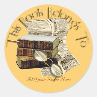 Sticker Rond Lecture du livre