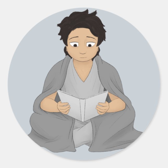 Sticker Rond Lecture : La seule fuite (Devant)