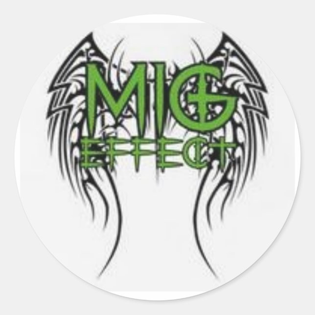 Sticker Rond L'effet MiG (Devant)