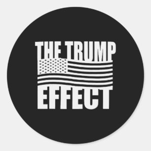 Sticker Rond L'effet Trump amusant Trump 2024 : prendre l'Améri
