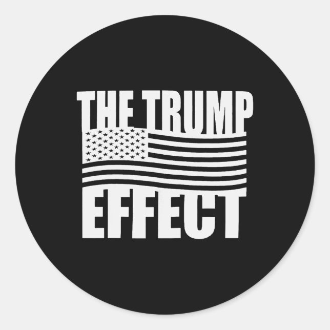Sticker Rond L'effet Trump amusant Trump 2024 : prendre l'Améri (Devant)