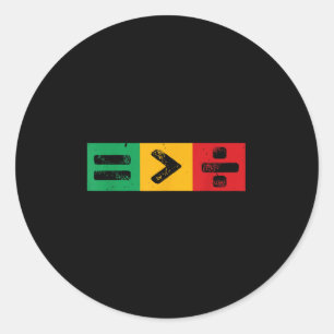 Sticker Rond L'Égalité Du 10E Jury Est Plus Grande Que La Divis