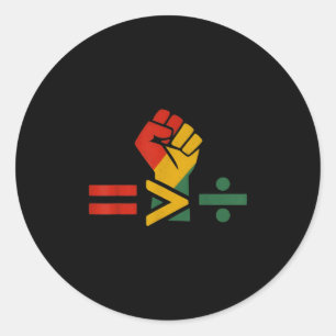 Sticker Rond L'Égalité Du 10E Jury Est Plus Grande Que La Divis