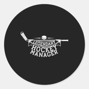 Sticker Rond Legendary Hockey Manager Entraîneur de hockey sur