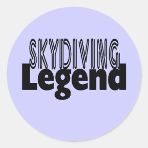 Sticker Rond Légende de Skydiving