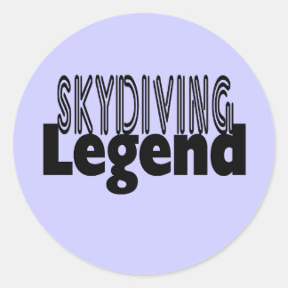 Sticker Rond Légende de Skydiving