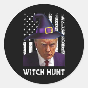 Sticker Rond Légende du président Trump 2024 Mug-shot