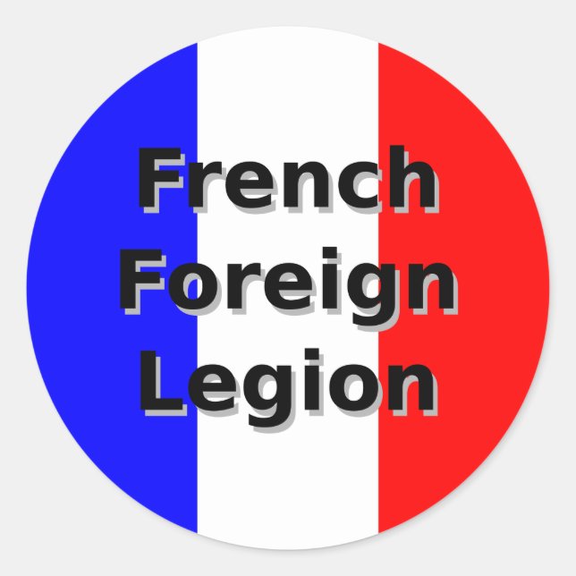 Sticker Rond Légion étrangère française (Devant)