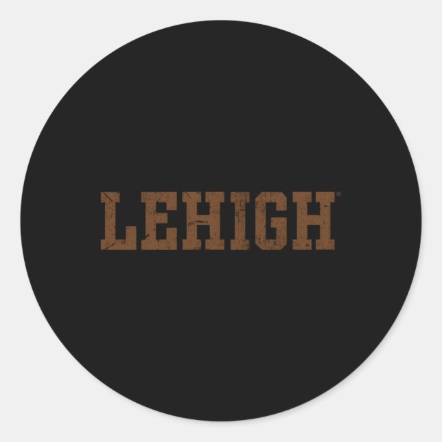 Sticker Rond Lehigh Mountain Hawks Faits (Devant)