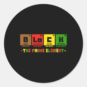 Sticker Rond L'élément premier tableau périodique du Mois de l'