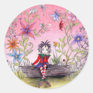 Sticker Rond L'Elfe Pensif