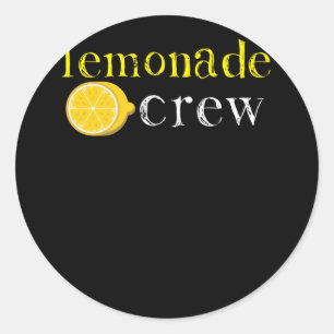 Sticker Rond Lemonade Crew Cute Lemonade Stand Workers