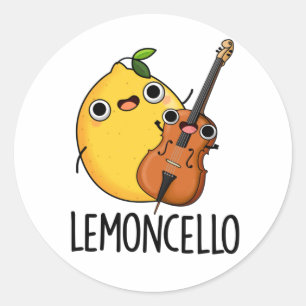Sticker Rond Lemoncello Funny Drink Pun