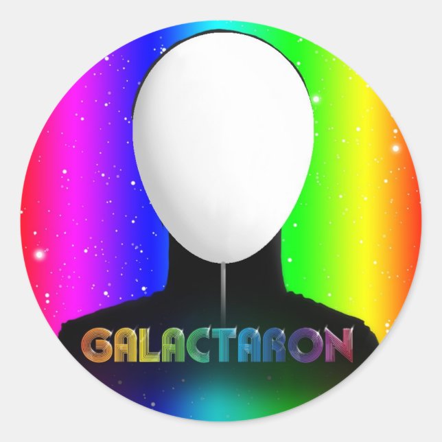 Sticker Rond L'émotion inconnue du chanteur (Devant)