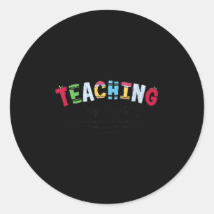 Sticker Rond L'enseignement est mon ministère enseignant chréti