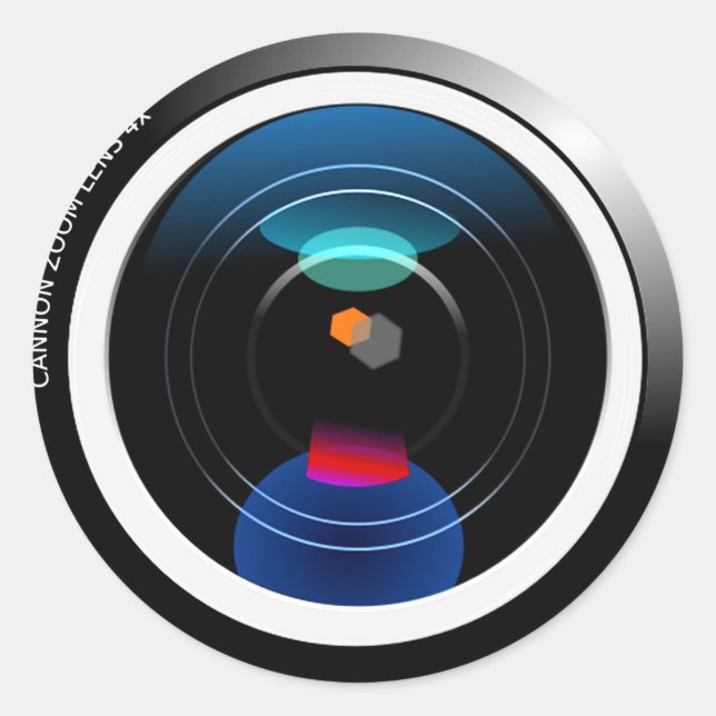 Sticker Rond Lentières de caméra (Devant)