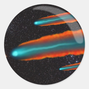 Sticker Rond Lentille de comète