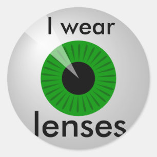 Sticker Rond Lentilles de contact