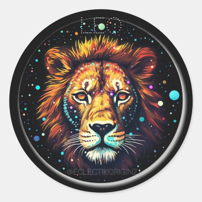 Sticker Rond Leo (Devant)