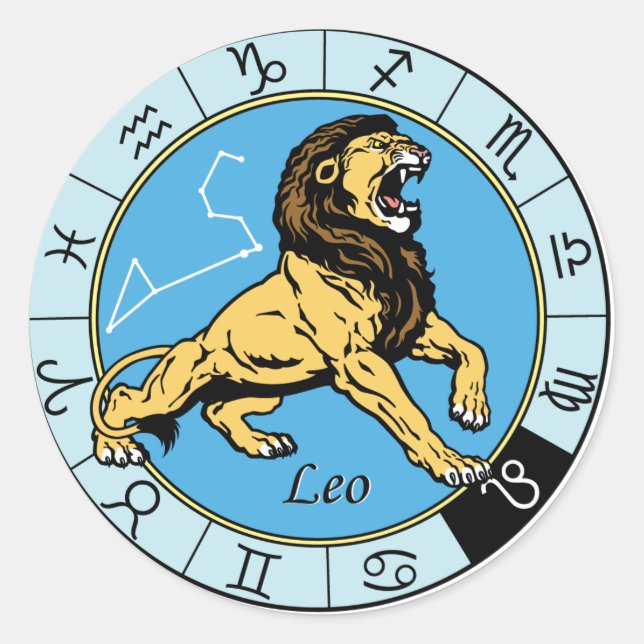 Sticker Rond leo (Devant)